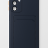 ShieldCase ShieldCase Coque en silicone Samsung Galaxy A16 avec porte-cartes (bleu foncé)