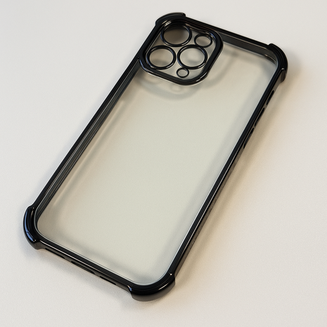 Ceezs Ceezs iPhone 16 Pro TPU Shock case avec protection de la caméra (noir) Ceezs Ceezs iPhone 16 Pro TPU Shock case avec protection de la caméra (noir)