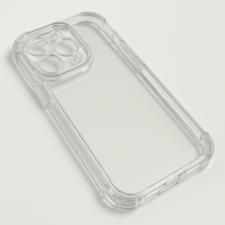 Ceezs Ceezs iPhone 16 Pro TPU Shock case avec protection de la caméra (transparent) Ceezs Ceezs iPhone 16 Pro TPU Shock case avec protection de la caméra (transparent)