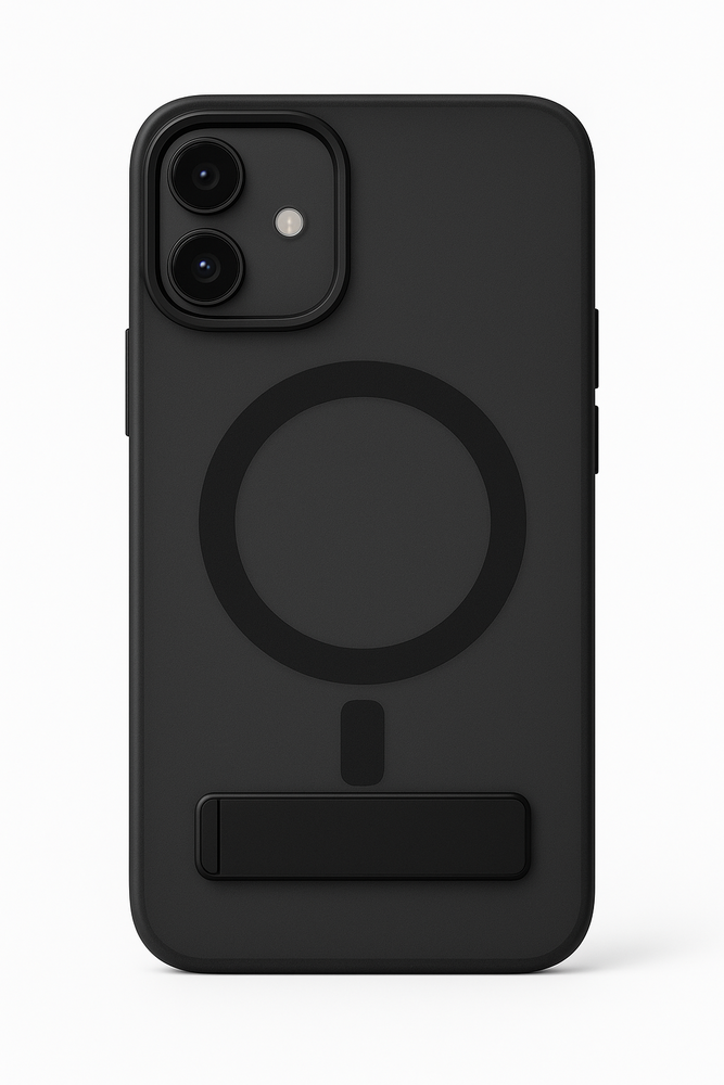 Coverzs Coverzs iPhone 16 Pro matte MagSafe case avec debout (noir) Coverzs Coverzs iPhone 16 Pro matte MagSafe case avec debout (noir)