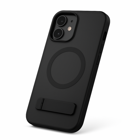 Coverzs Coverzs iPhone 15 Pro Max matte MagSafe case avec debout (noir) Coverzs Coverzs iPhone 15 Pro Max matte MagSafe case avec debout (noir)