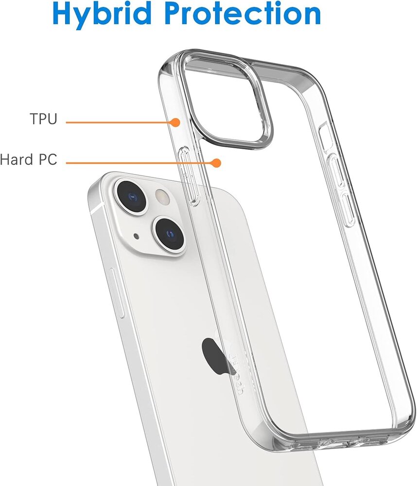 Coverzs Coverzs Coque rigide iPhone 13 (transparent)