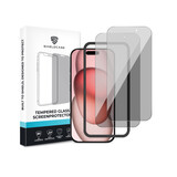 ShieldCase iPhone 15 Tempered Glass Basic Privacy protecteur d'écran avec applicateur (2-Pack)