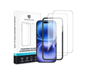 ShieldCase iPhone 16 Plus Tempered Glass Basic protecteur d'écran avec applicateur (2-Pack)