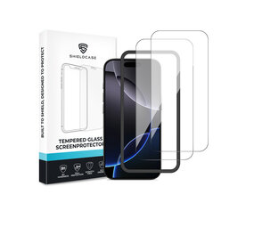 ShieldCase iPhone 16 Pro Max Tempered Glass Basic protecteur d'écran avec applicateur (2-Pack) ShieldCase iPhone 16 Pro Max Tempered Glass Basic protecteur d'écran avec applicateur (2-Pack)