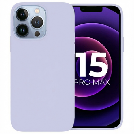 Ceezs iPhone 15 Pro coque silicone (violet)