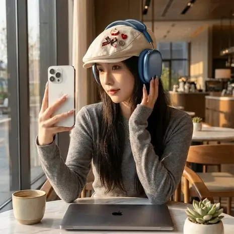 ShieldCaseÂ® Ensemble de coussinets d'oreille et étui en silicone ShieldCase pour AirPods Max 2 (bleu foncé)