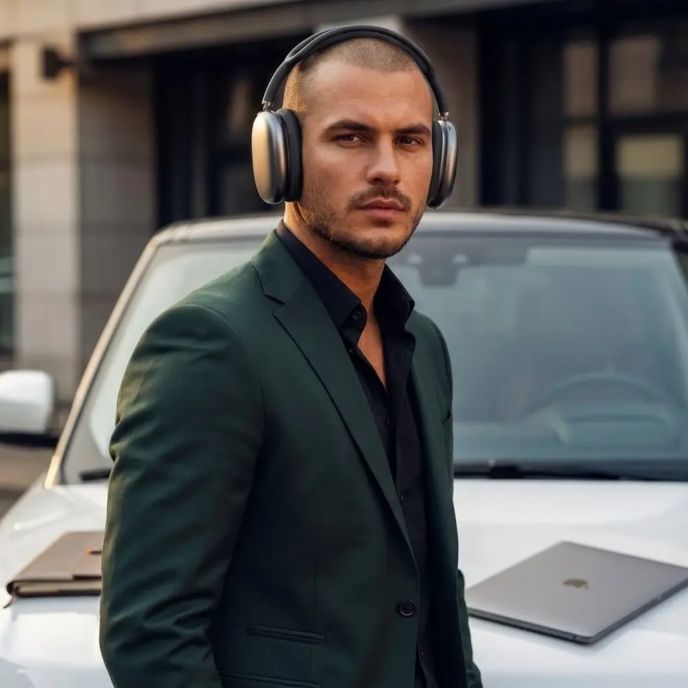 ShieldCaseÂ® Ensemble de coussinets d'oreille et étui en silicone ShieldCase pour AirPods Max 2 (noir)