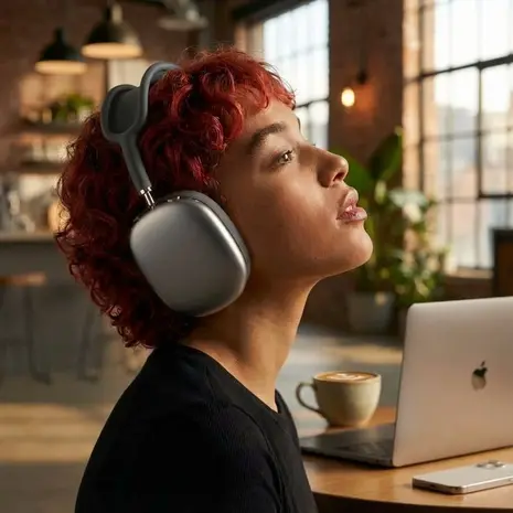 ShieldCaseÂ® Ensemble de coussinets d'oreille et étui en silicone ShieldCase pour AirPods Max 2 (noir)