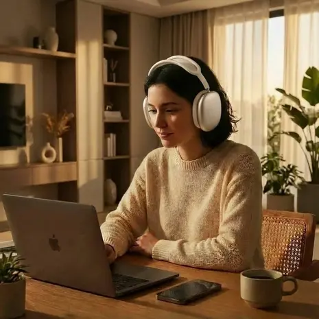 ShieldCase Étuis en silicone ShieldCase pour AirPods Max 2 - Ensemble 4 en 1 (étoiles scintillantes)