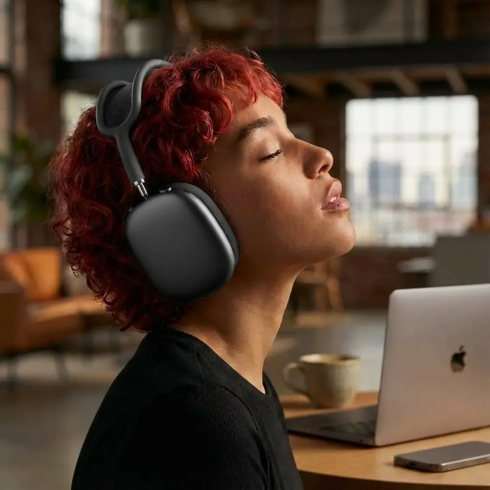 ShieldCase Coussinets d'oreille en silicone ShieldCase pour AirPods Max 2 (noirs)