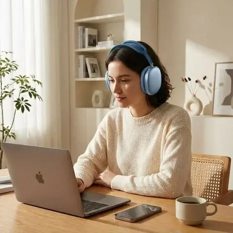ShieldCase Étui ShieldCase pour AirPods Max en TPU (bleu foncé)