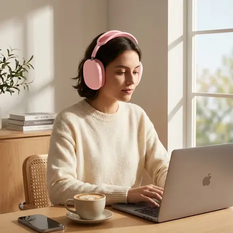 ShieldCaseÂ® Coussinets d'oreille en silicone ShieldCase pour AirPods Max (rose)