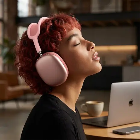 ShieldCase Coussinets d'oreille en silicone ShieldCase pour AirPods Max (rose)
