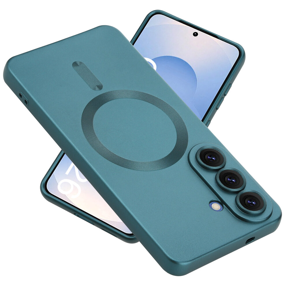 ShieldCase ShieldCase Samsung Galaxy S26 coque MagSafe avec cache de caméra (vert foncé)