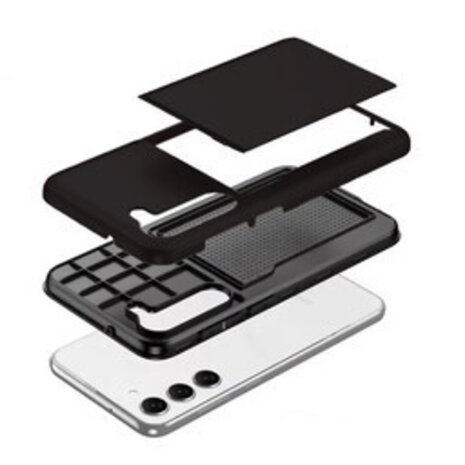 ShieldCase ShieldCase Samsung Galaxy S26 Coque porte-cartes coulissant (noir)