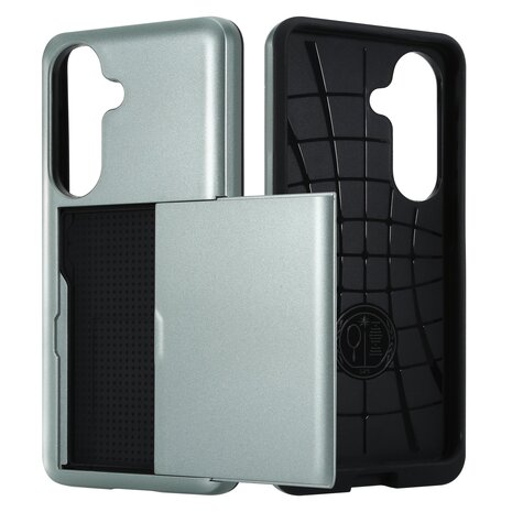 ShieldCase ShieldCase Samsung Galaxy S26 Coque porte-cartes coulissant (vert foncé)