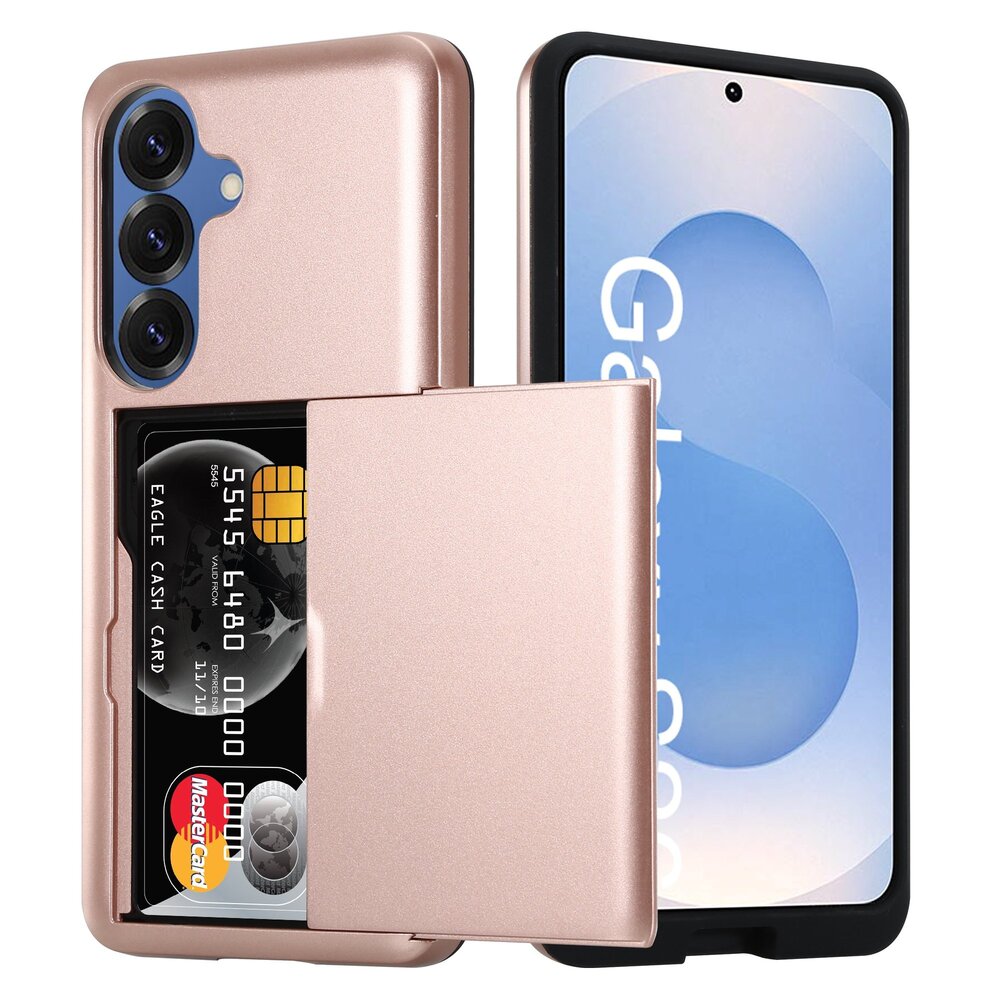 ShieldCase ShieldCase Samsung Galaxy S26 Coque porte-cartes coulissant (or rose)