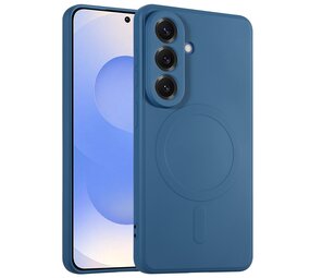 ShieldCase Samsung Galaxy S26 Coque arrière en silicone avec MagSafe (bleu foncé)