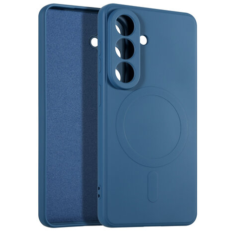 ShieldCase ShieldCase Samsung Galaxy S26 Coque arrière en silicone avec MagSafe (bleu foncé)