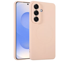 ShieldCase Samsung Galaxy S26 Coque arrière en silicone avec MagSafe (rose)