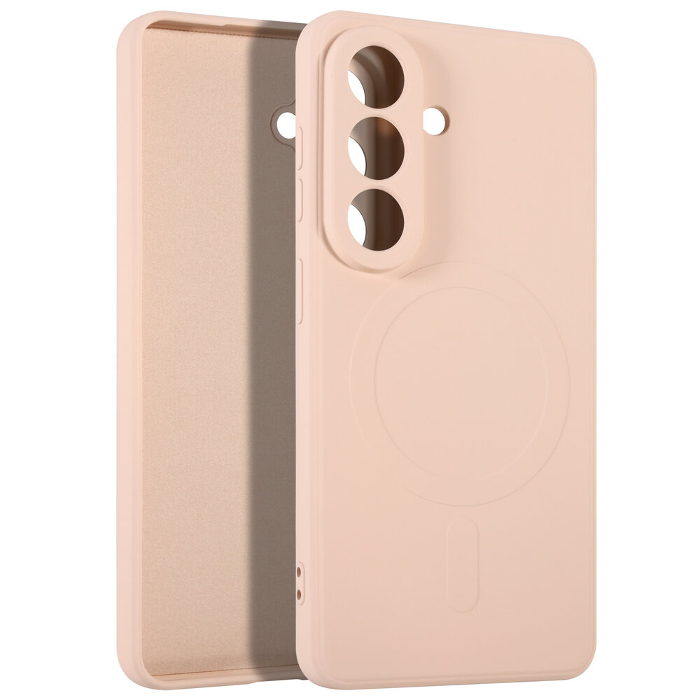 ShieldCase ShieldCase Samsung Galaxy S26 Coque arrière en silicone avec MagSafe (rose)