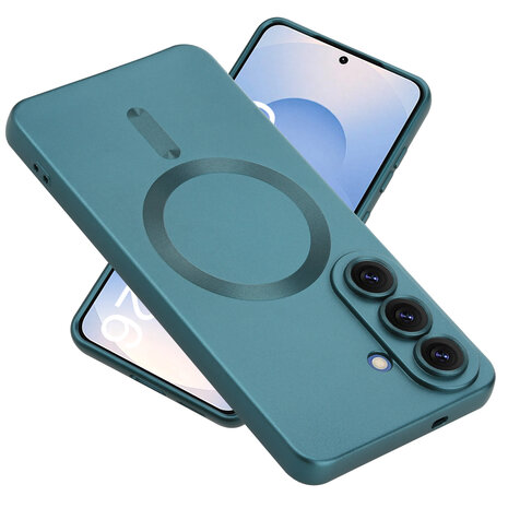 ShieldCase ShieldCase Samsung Galaxy S26 Plus coque MagSafe avec cache de caméra (vert foncé)