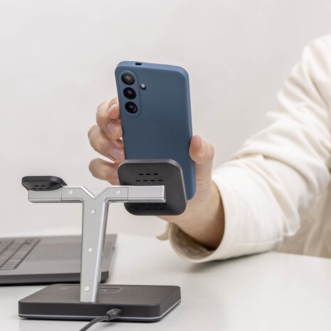 ShieldCase ShieldCase Samsung Galaxy S26 Plus Coque arrière en silicone avec MagSafe (bleu foncé)