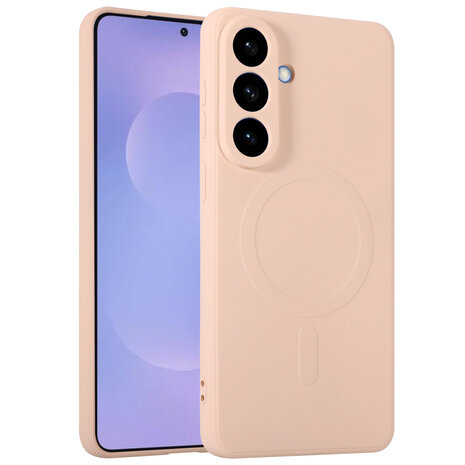 ShieldCase ShieldCase Samsung Galaxy S26 Plus Coque arrière en silicone avec MagSafe (rose)