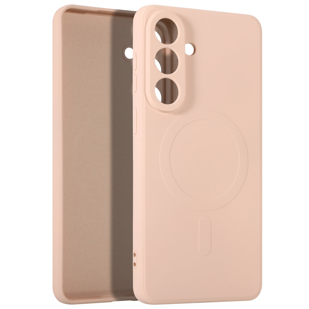 ShieldCase ShieldCase Samsung Galaxy S26 Plus Coque arrière en silicone avec MagSafe (rose)