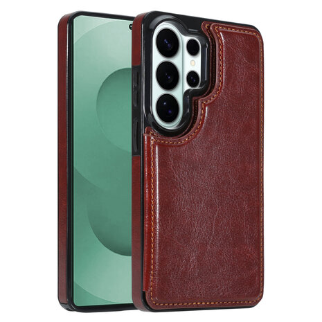 ShieldCase ShieldCase Samsung Galaxy S26 Ultra Étui portefeuille (marron)