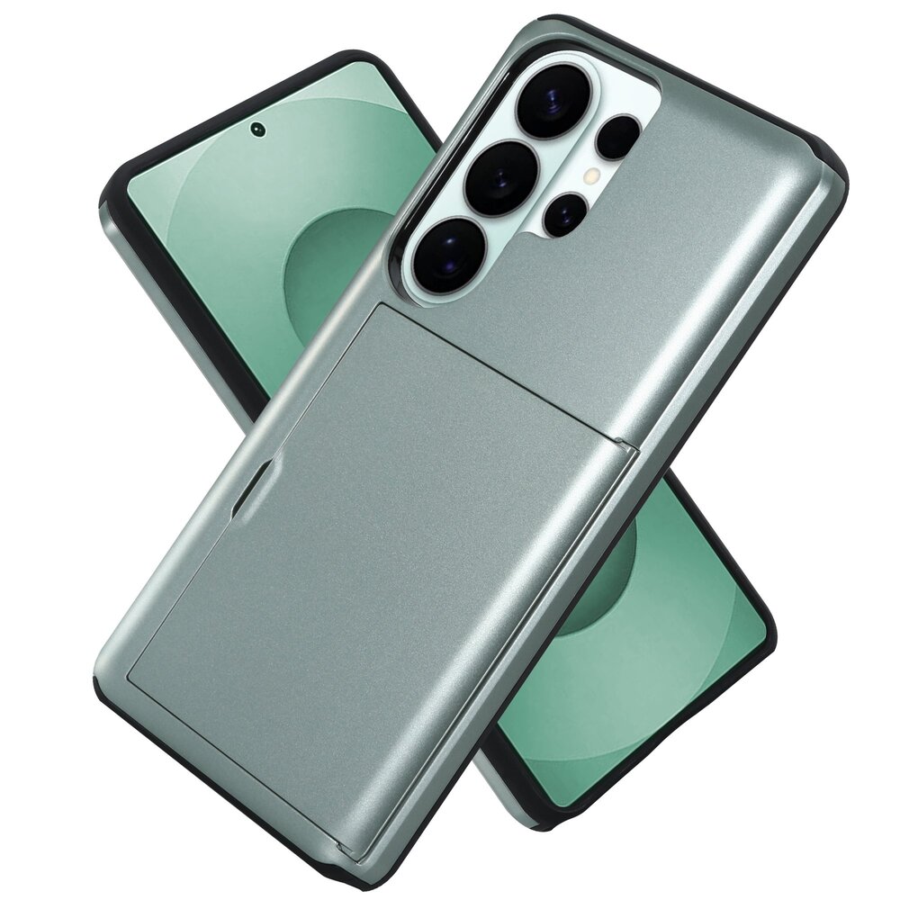 ShieldCase ShieldCase Samsung Galaxy S26 Ultra Coque porte-cartes coulissant (vert foncé)