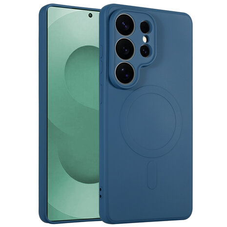 ShieldCase ShieldCase Samsung Galaxy S26 Ultra Coque arrière en silicone avec MagSafe (bleu foncé)