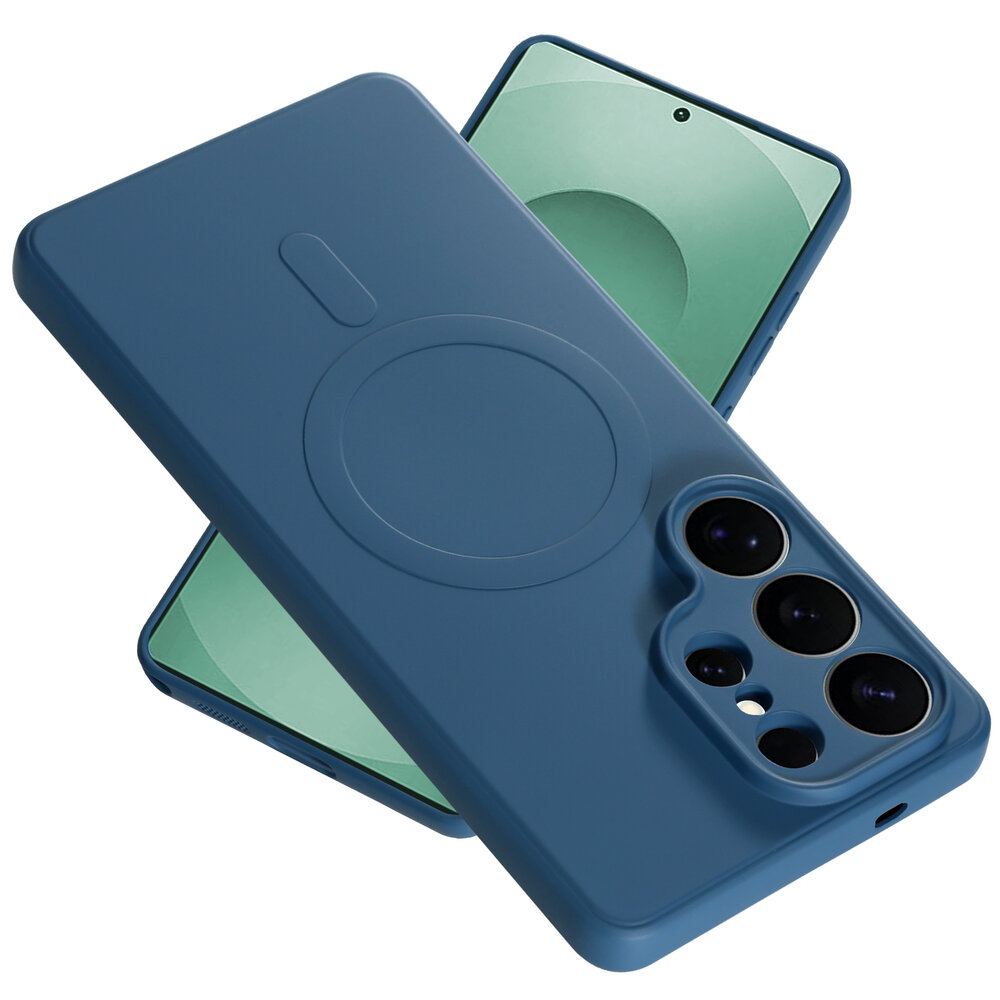 ShieldCase ShieldCase Samsung Galaxy S26 Ultra Coque arrière en silicone avec MagSafe (bleu foncé)