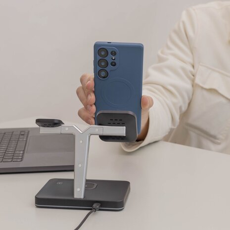 ShieldCase ShieldCase Samsung Galaxy S26 Ultra Coque arrière en silicone avec MagSafe (bleu foncé)