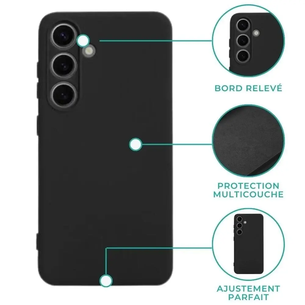 Ceezs Ceezs Samsung Galaxy S26 Plus Étui en silicone (noir)