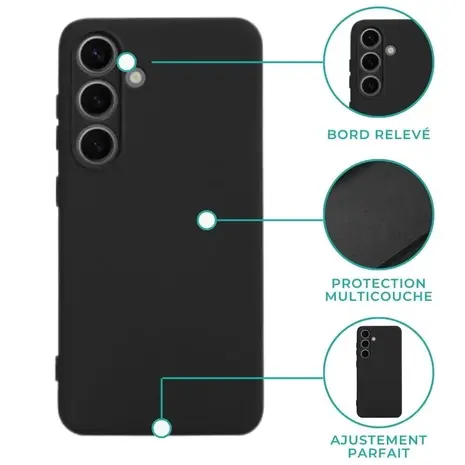 Ceezs Ceezs Samsung Galaxy S26 Plus Étui en silicone (noir)