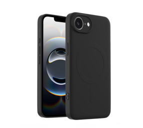 ShieldCase Coque arrière MagSafe en silicone iPhone 17e (noir)