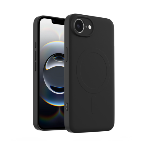 ShieldCase ShieldCase Coque arrière MagSafe en silicone iPhone 17e (noir) ShieldCase ShieldCase Coque arrière MagSafe en silicone iPhone 17e (noir)