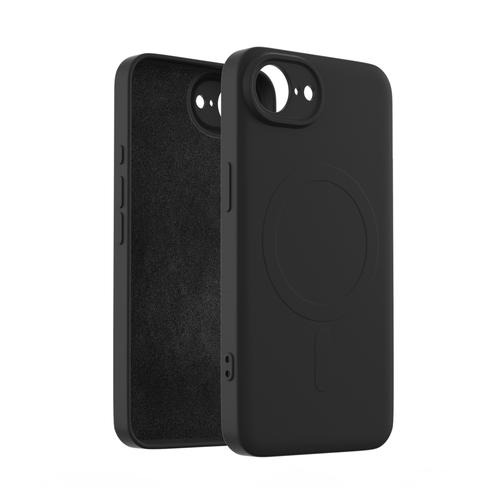 ShieldCase ShieldCase Coque arrière MagSafe en silicone iPhone 17e (noir) ShieldCase ShieldCase Coque arrière MagSafe en silicone iPhone 17e (noir)