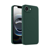 ShieldCase Coque arrière MagSafe en silicone iPhone 17e (vert foncé)