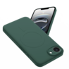 ShieldCase ShieldCase Coque arrière MagSafe en silicone iPhone 17e (vert foncé)