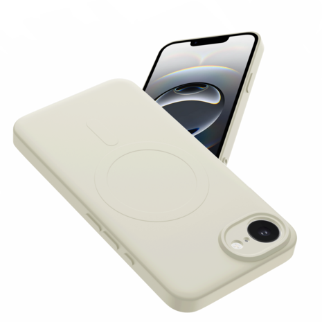 ShieldCase ShieldCase Coque arrière MagSafe en silicone iPhone 17e (beige)