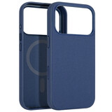 Coverzs Coque MagSafe tissée avec cordon pour iPhone 18 Pro (bleu)