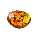 Wilco de Toffe Peer Fruitmand riet ovaal XL | 40 stuks fruit |