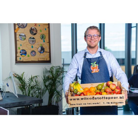 Wilco de Toffe Peer Werkfruit Fruitkist 'De Toffe Peer XXL' voor 60 personen prijs per week