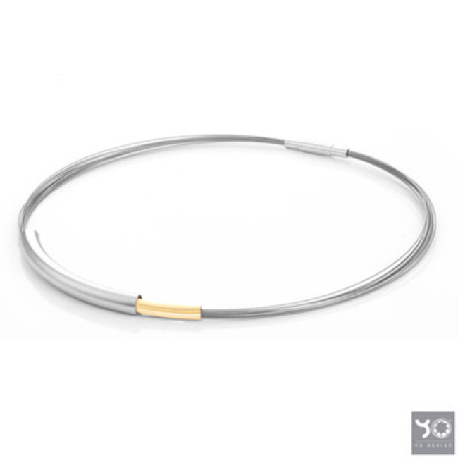 T0715 Collier Yo-Design Zilver/Edelstaal