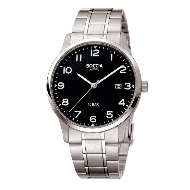 3621-01 Boccia Heren Horloge zw