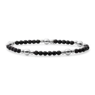 Sparkling Jewels BLK01S-G07 Armband Onyx  Sparkling Jewels