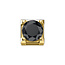 Elements by DonnaOro DCHF8124.005 Element geelgoud met zwarte diamant 0.05ct